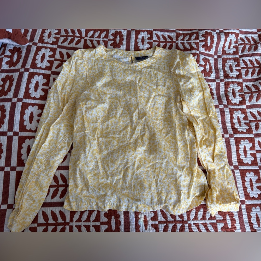 GAP Yellow Floral Top